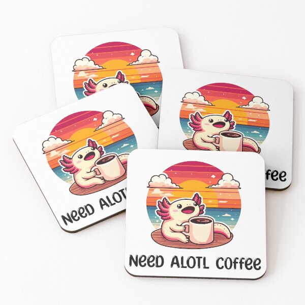 Item preview, Cute Axolotl Coffee Lover  designed and sold by DinoKate.