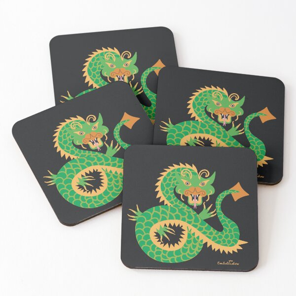Item preview, Emerald Wood Dragon Chinese Year 2024 designed and sold by Sarah Abbott-Vaughan.