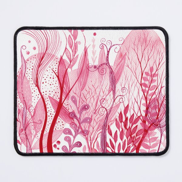 Item preview, Pink Sea Garden - Intuitive abstract watercolour painting in shades of pink inspired by underwater plants and coral designed and sold by klbailey.