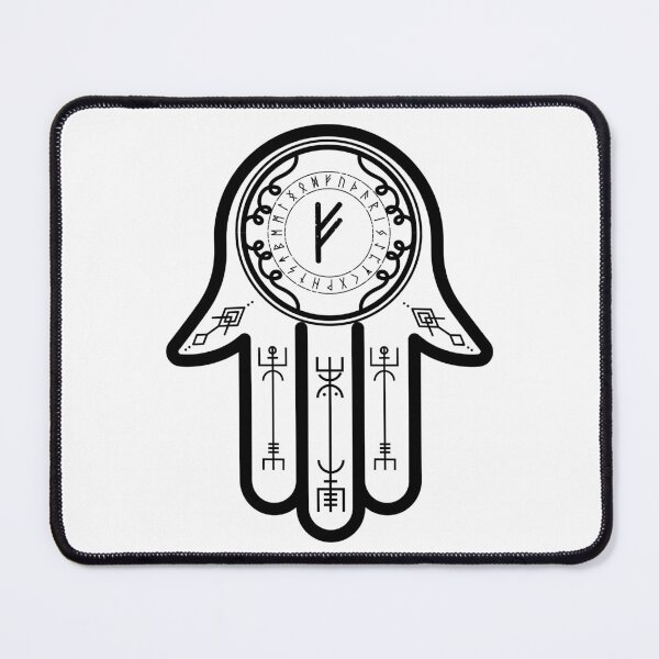 Item preview, Fehu Hamsa Hand designed and sold by hamsasoul.