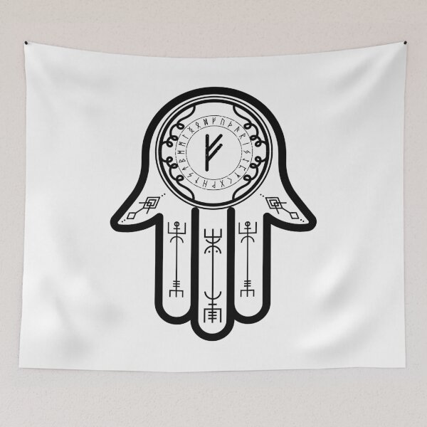 Item preview, Fehu Hamsa Hand designed and sold by hamsasoul.
