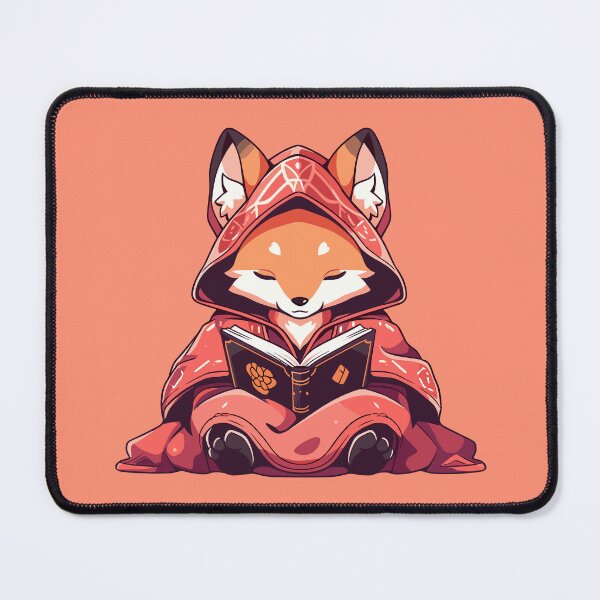 Item preview, Red Mage Fox Reading A Book designed and sold by SweetClicks123.