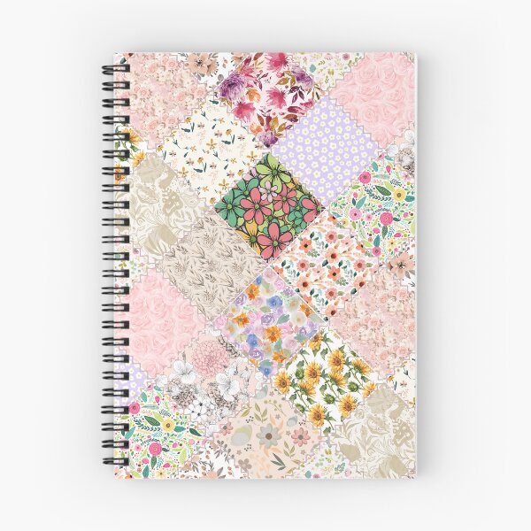 Item preview, Floral patchwork on the diagonal with stitching designed and sold by PrintNTeeCo.