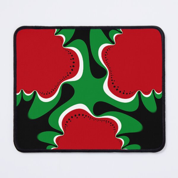 Item preview, Red Green Black Abstract Fractal designed and sold by webgrrl.