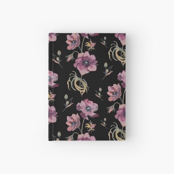 Louise – Burgundy on Black Hardcover Journal