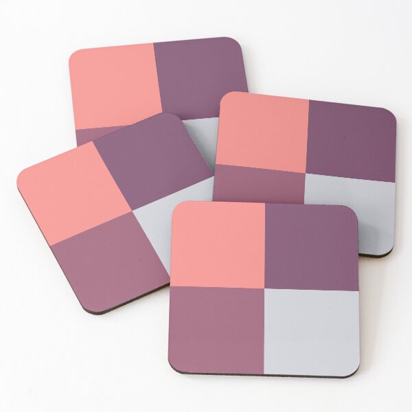 Item preview, Cool purple and coral checkerboard designed and sold by FrancesPoff.
