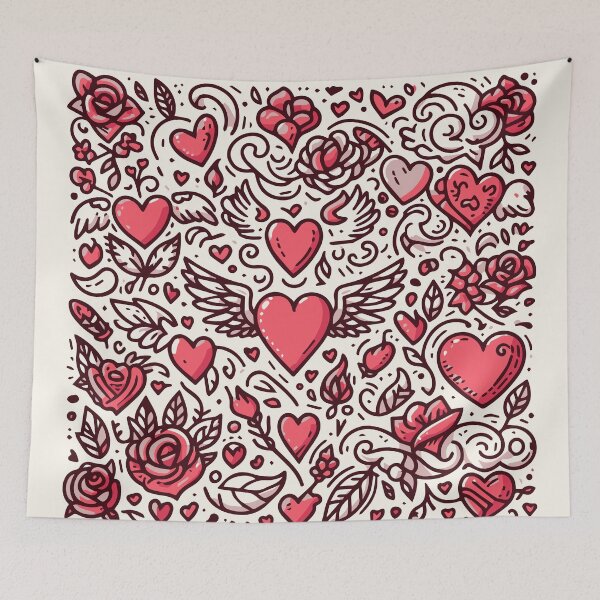 Item preview, Valentine's Day Pattern designed and sold by ArtFactoryAI.