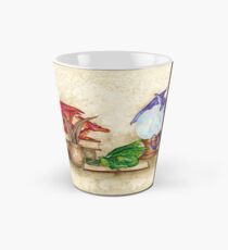 Taza cónica Dragones en la biblioteca