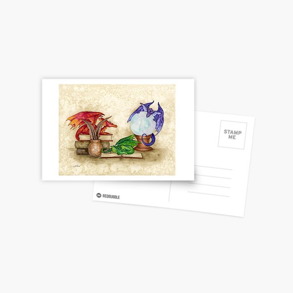 Item preview, Dragons In The Library designed and sold by AmyBrownArt.