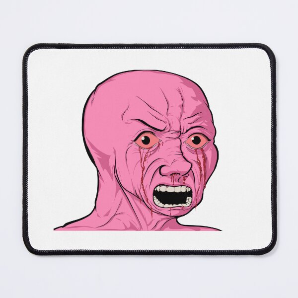 Item preview, pink wojak (detailed) designed and sold by BashPIXIE.