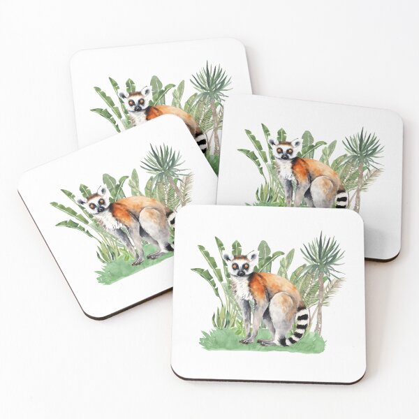Item preview, Watercolor Ring-Tailed Lemur designed and sold by TheAnimalZ00.