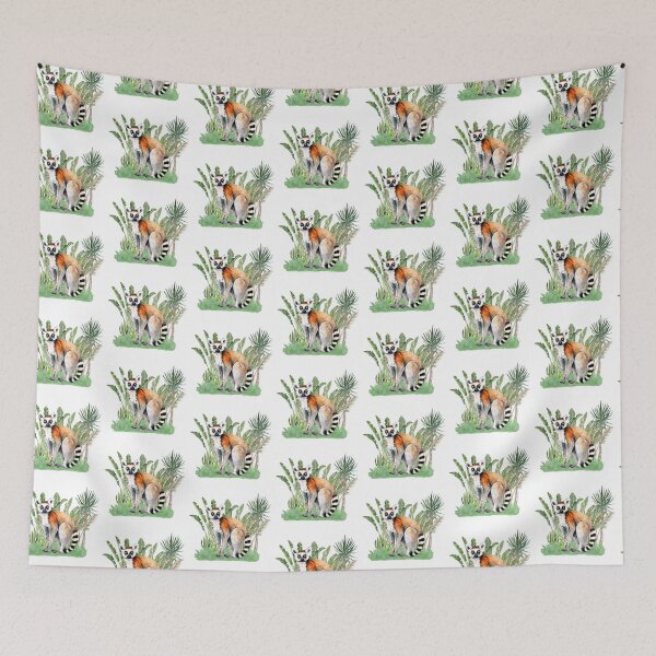 Item preview, Watercolor Ring-Tailed Lemur designed and sold by TheAnimalZ00.