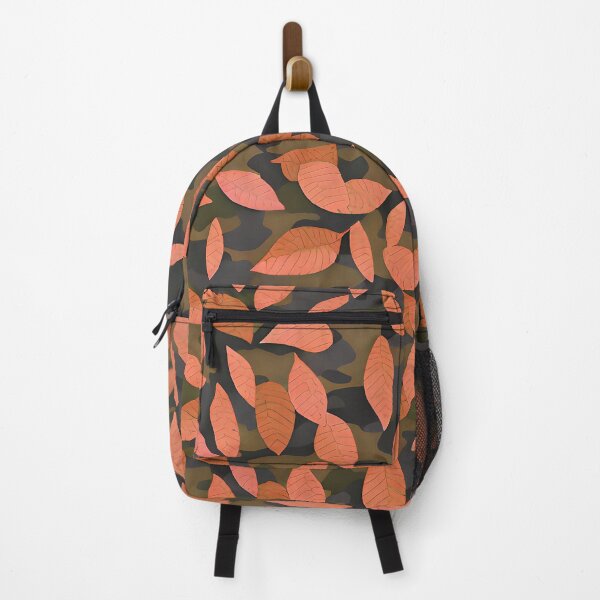 Item preview, #C027: Orange Leaf On Brown And Gray Grey Camouflage Series designed and sold by FarStarL33.