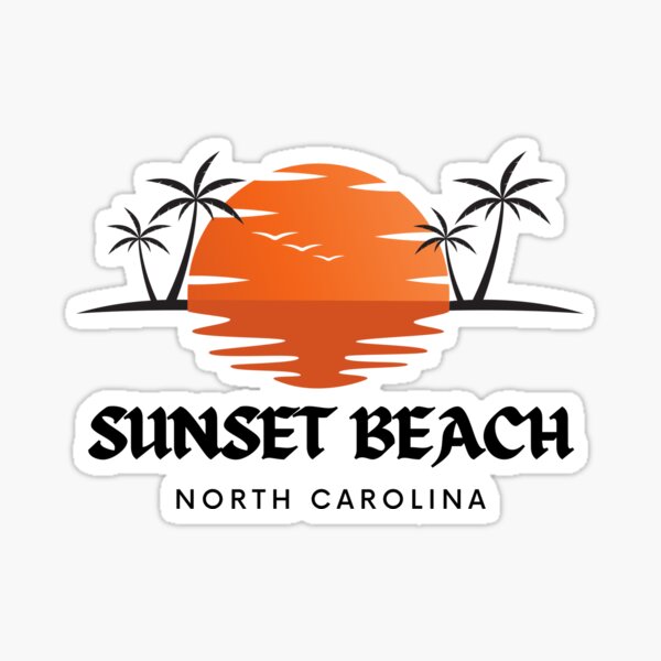 Sunset Beach North Carolina Sticker