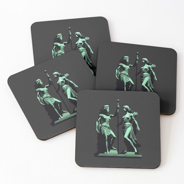 Item preview, Green Powerful Roman Women Statues designed and sold by alanawood.