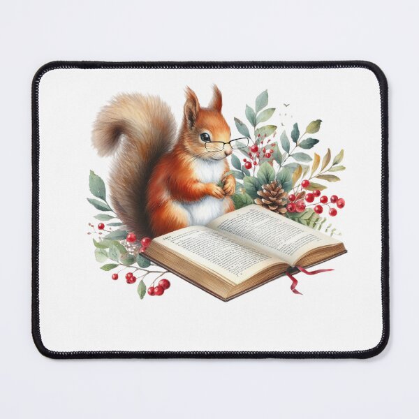 Item preview, Squirrel And Books designed and sold by TheAnimalZ00.