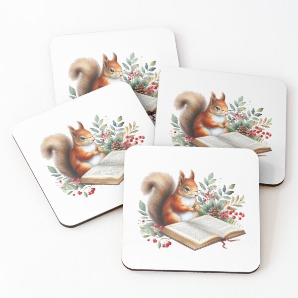 Item preview, Squirrel And Books designed and sold by TheAnimalZ00.