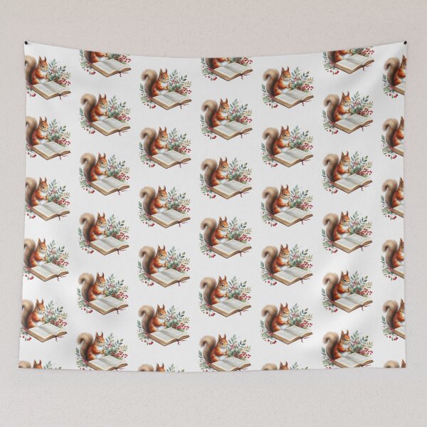 Item preview, Squirrel And Books designed and sold by TheAnimalZ00.