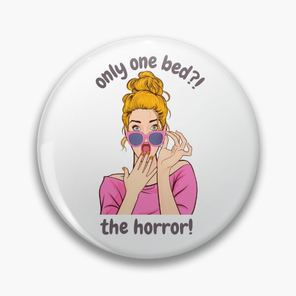 Item preview, only one bed; only one bed trope; romance trope; bookish designed and sold by Courtnie Pollard.