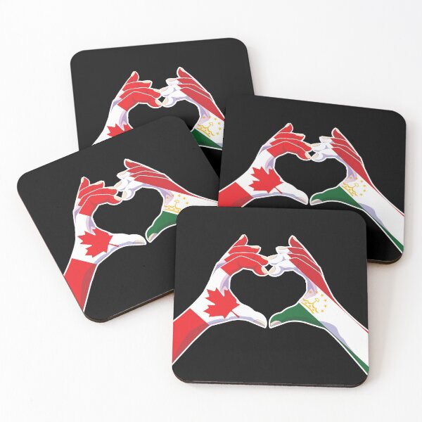 Item preview, Tajikistan Tajik Canada Canadian Love Heart Peace designed and sold by FlagX.