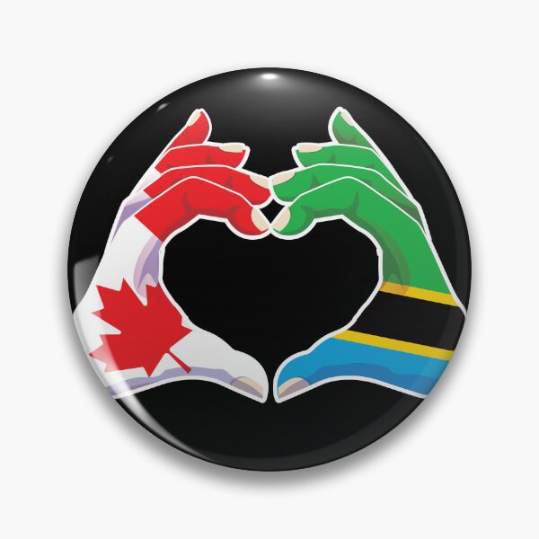 Item preview, Tanzania Tanzanian Canadian Canada Love Heart Peace designed and sold by FlagX.