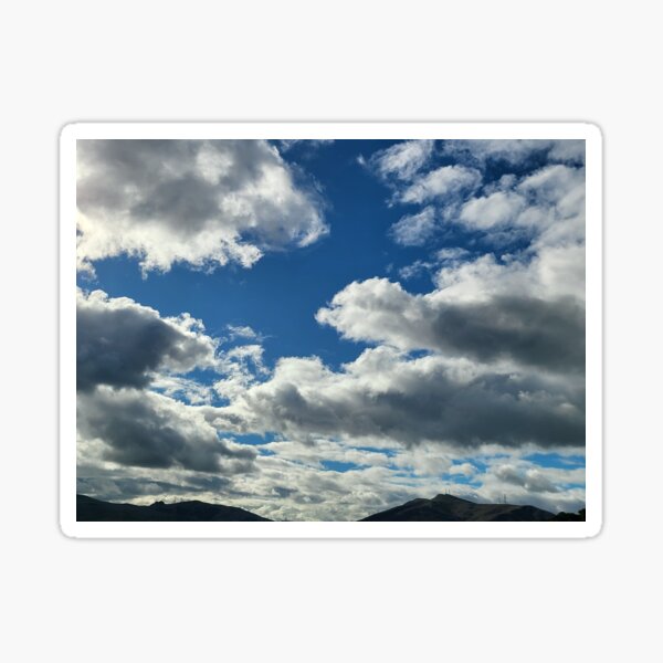 Item preview, Fluffy Clouds with mountains designed and sold by srcloudsplus.