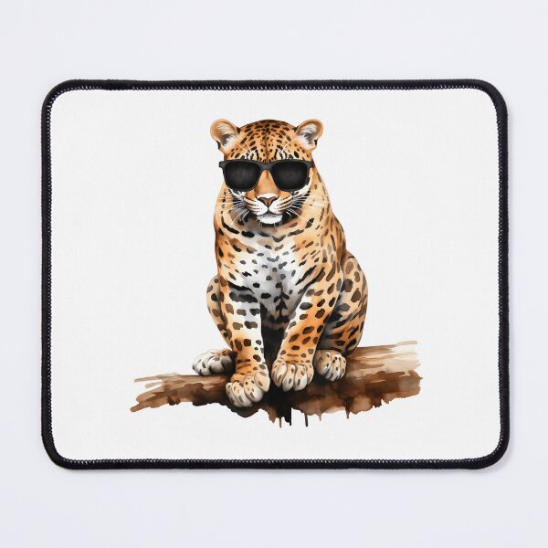 Item preview, Watercolor Jaguar Wearing Sunglasses designed and sold by TheAnimalZ00.