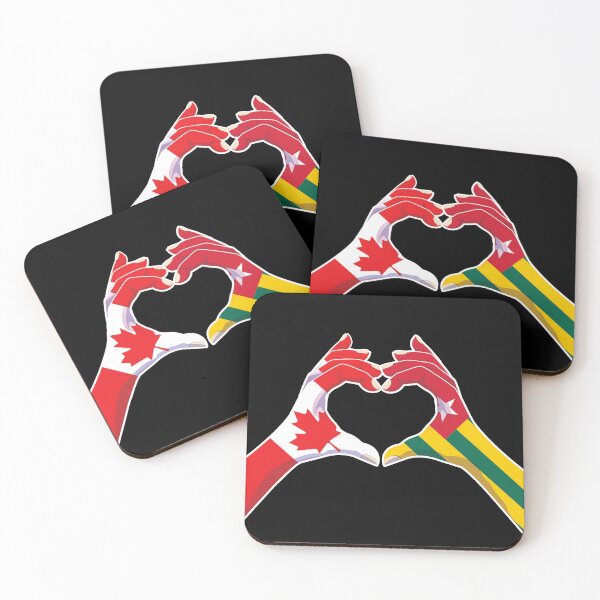 Item preview, Togo Togolese Canadian Canada Love Heart Peace designed and sold by FlagX.