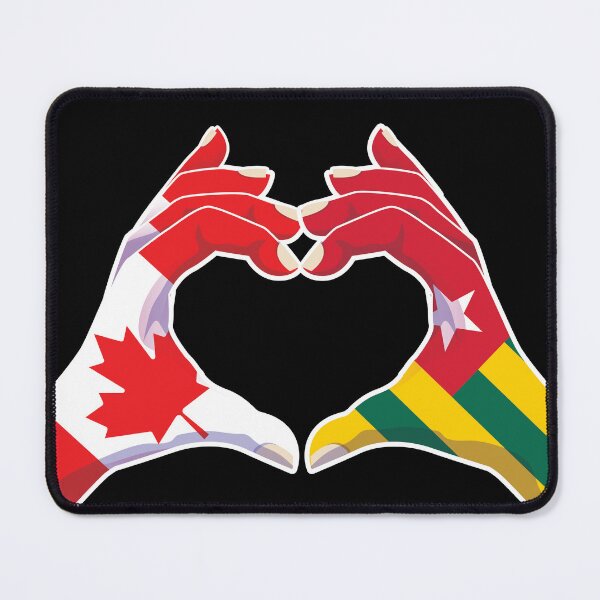 Item preview, Togo Togolese Canadian Canada Love Heart Peace designed and sold by FlagX.