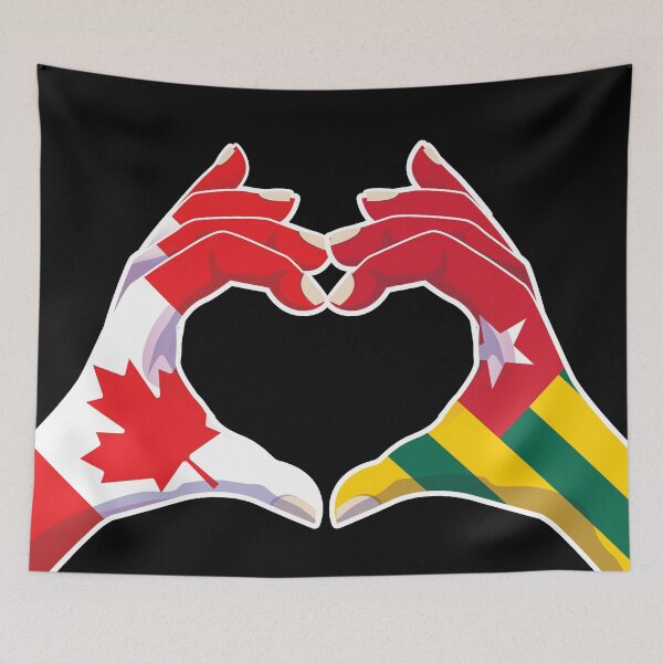 Item preview, Togo Togolese Canadian Canada Love Heart Peace designed and sold by FlagX.