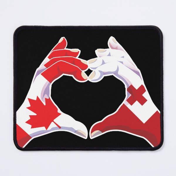 Item preview, Tonga Tongan Canada Canadian Love Heart Peace designed and sold by FlagX.