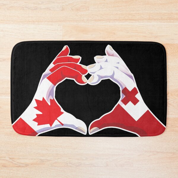 Item preview, Tonga Tongan Canada Canadian Love Heart Peace designed and sold by FlagX.