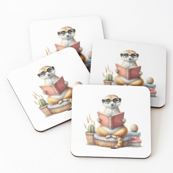 Item preview, Meerkat And Books designed and sold by TheAnimalZ00.