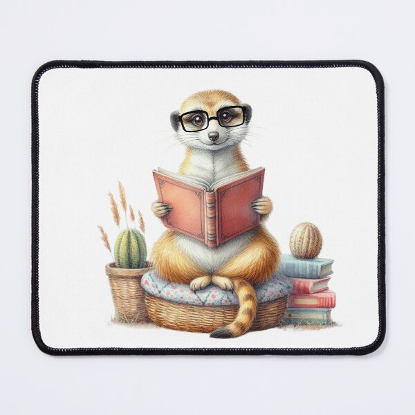 Item preview, Meerkat And Books designed and sold by TheAnimalZ00.