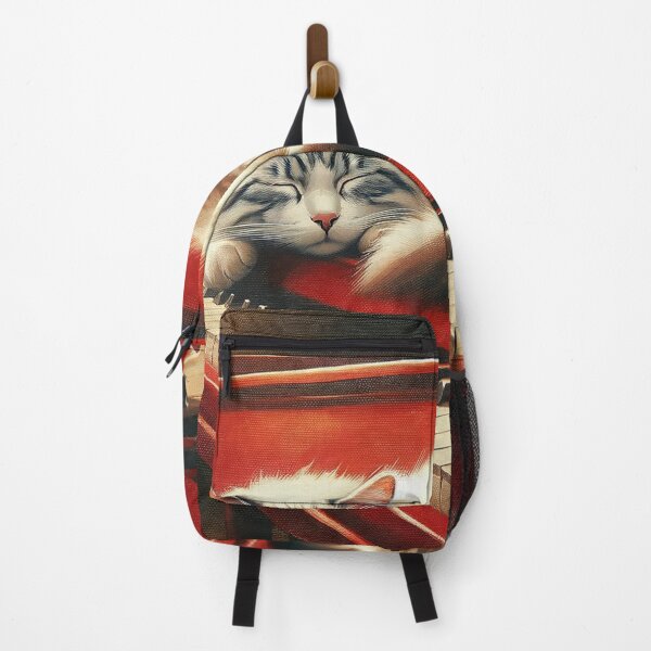 Item preview, Cat sleeping on red piano designed and sold by Simbarte.