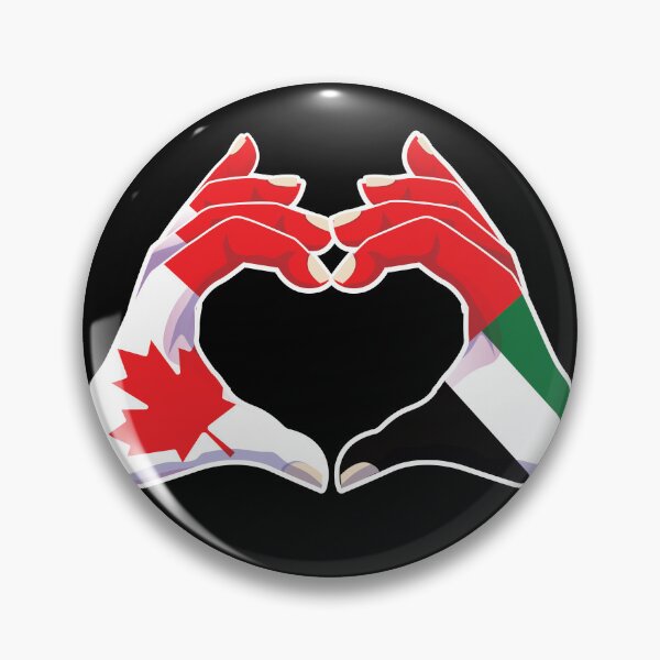 Item preview, United Arab Emirates Emirati UAE Canadian Canada Love Heart Peace designed and sold by FlagX.