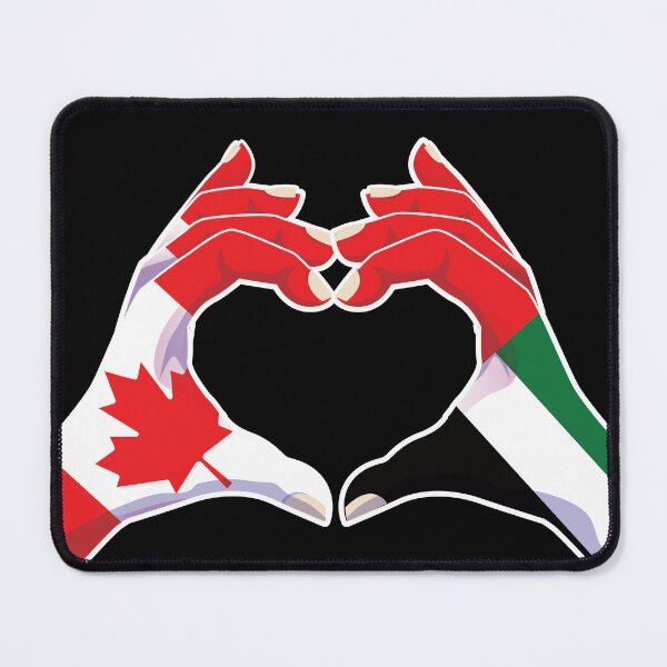 Item preview, United Arab Emirates Emirati UAE Canadian Canada Love Heart Peace designed and sold by FlagX.