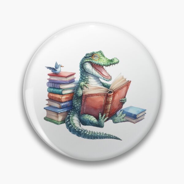 Item preview, Alligator And Books designed and sold by TheAnimalZ00.