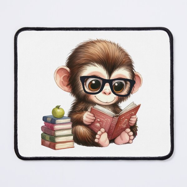 Item preview, Cute Baby Monkey And Books designed and sold by TheAnimalZ00.