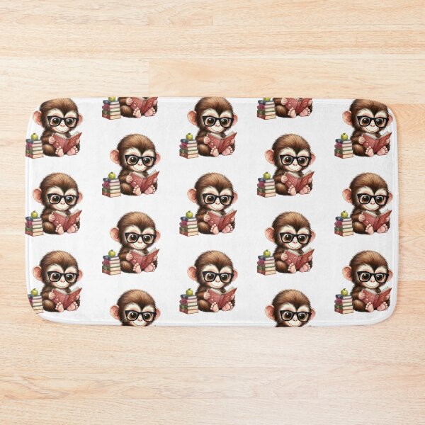 Item preview, Cute Baby Monkey And Books designed and sold by TheAnimalZ00.