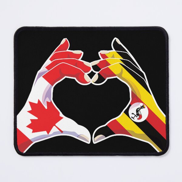 Item preview, Uganda Ugandan Canadian Canada Love Heart Peace designed and sold by FlagX.