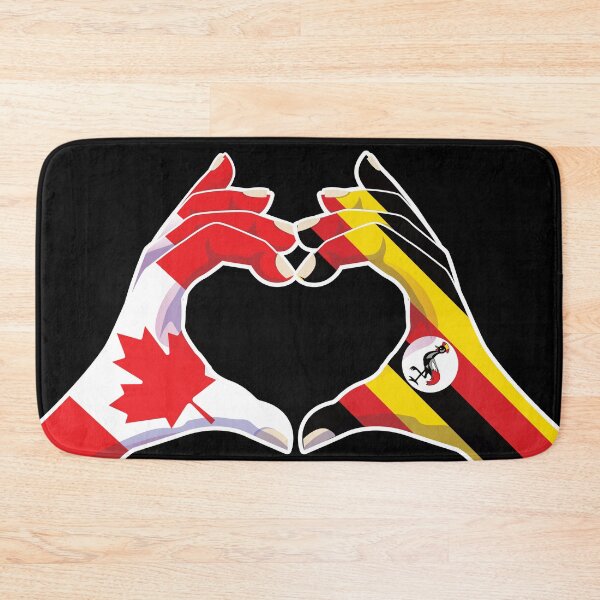 Item preview, Uganda Ugandan Canadian Canada Love Heart Peace designed and sold by FlagX.
