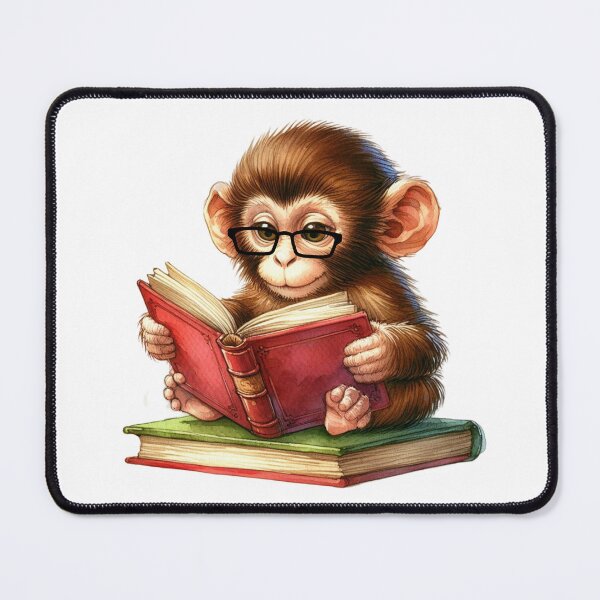 Item preview, Baby Monkey And Books designed and sold by TheAnimalZ00.