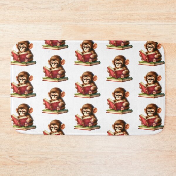 Item preview, Baby Monkey And Books designed and sold by TheAnimalZ00.