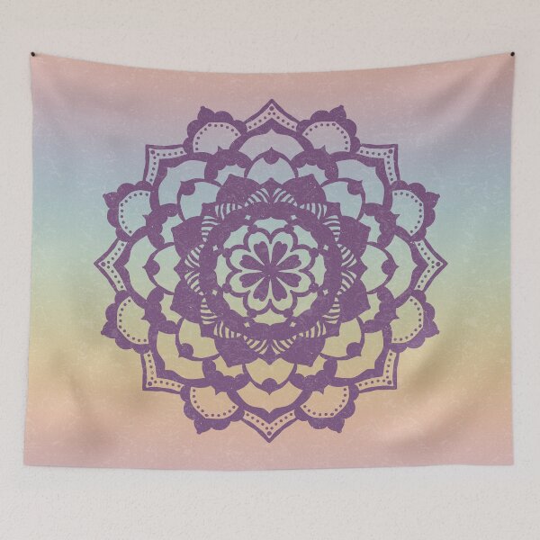 Item preview, Deva Mandala - Rainbow Sorbet + Plum designed and sold by Irene Estelle.