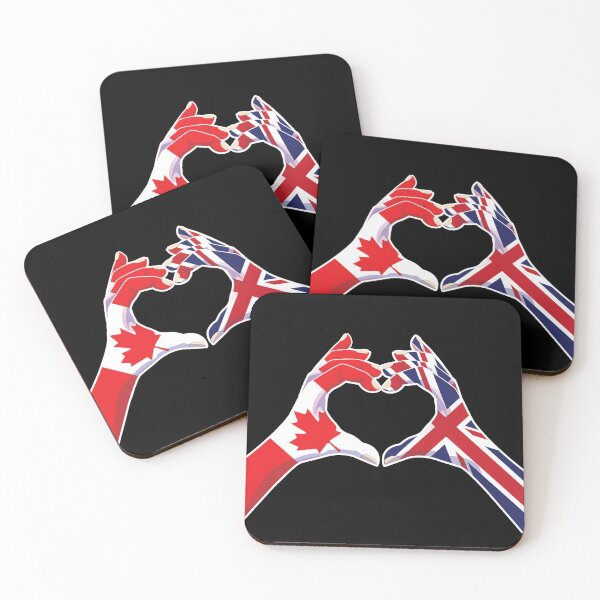 Item preview, Uk United Kingdom British Canadian Canada Love Heart Peace designed and sold by FlagX.