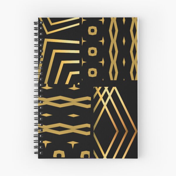Artikelvorschau, Schwarz-goldenes Muster entworfen und verkauft von ZayahDesignz.