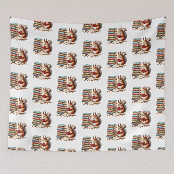 Item preview, Red Squirrel And Books designed and sold by TheAnimalZ00.