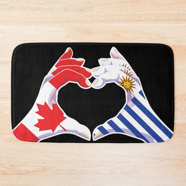 Item preview, Uruguay Uruguayan Canadian Canada Love Heart Peace designed and sold by FlagX.