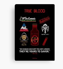 True Blood Logos Canvas Print